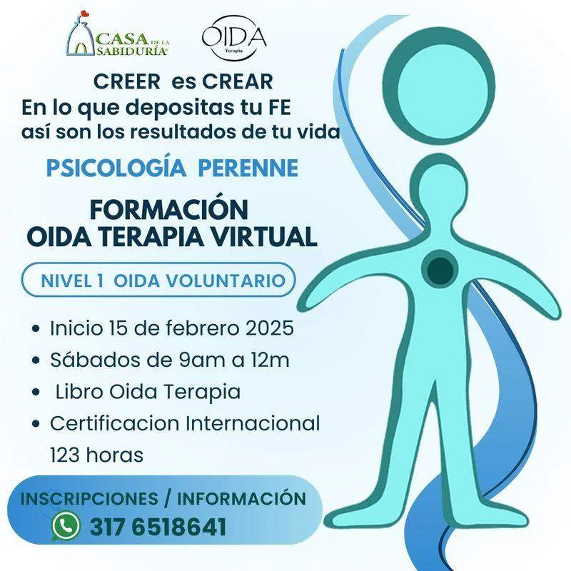 Folleto Informativo Certificación Oida Terapia
